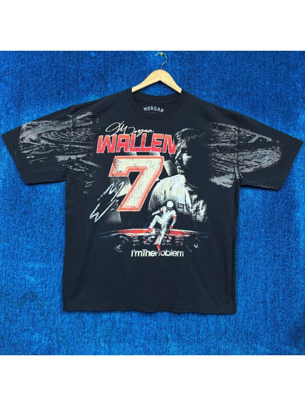 Morgan Wallen Im The Problem Album Stock Car Country Tee 2XL